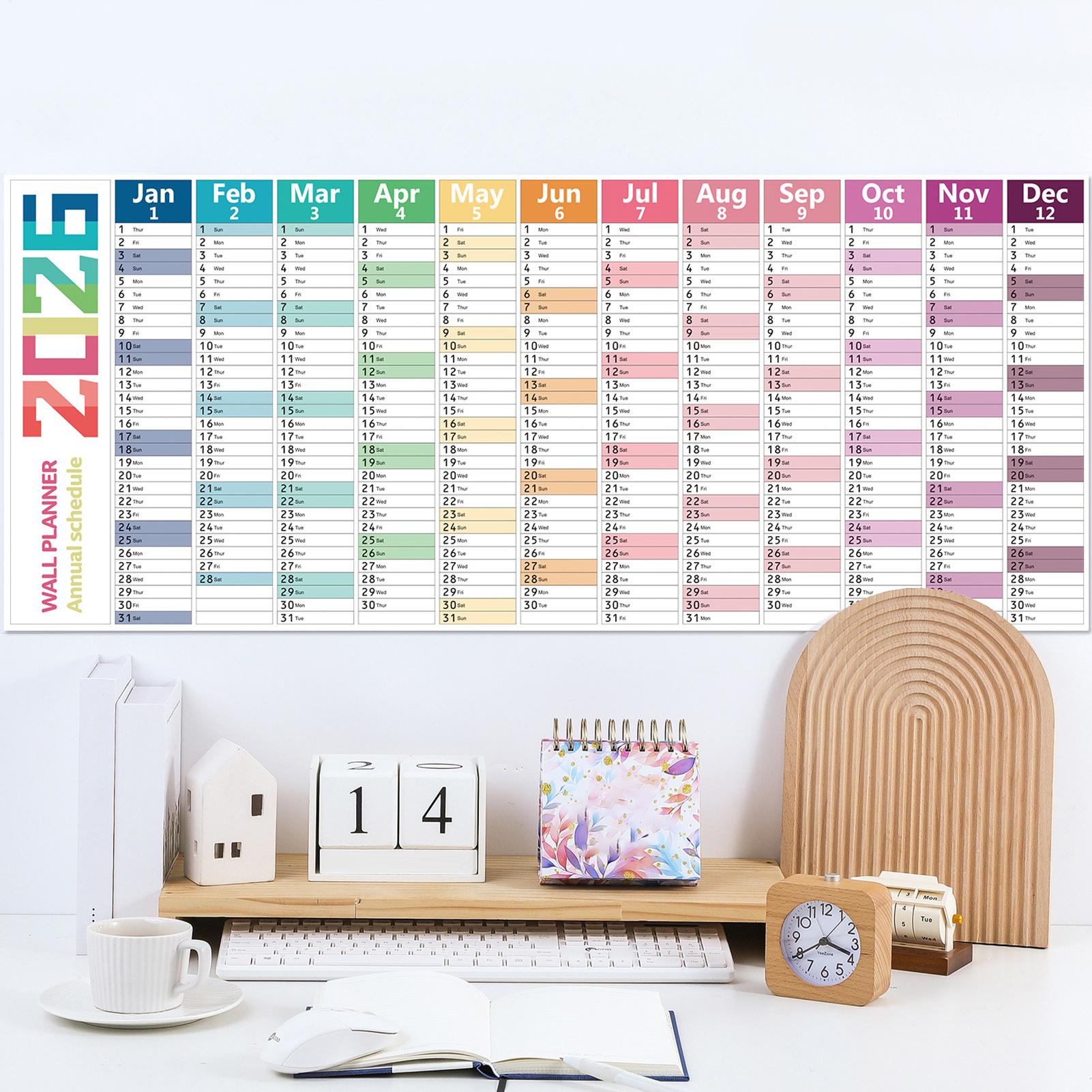 English Home Office - 2026 English wall calendar, Dry Erase
