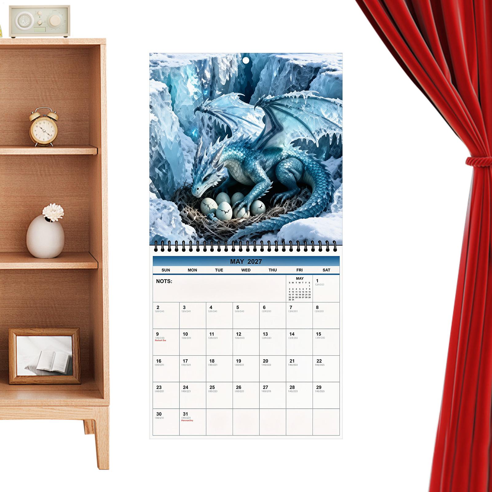 2027 Dragon Spiral Bound Wall  - Home Office Wallpaper 评论和价格