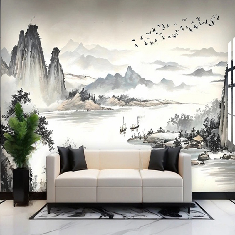 Custom Wallpaper New Chinese S - Home Office Wallpaper 评论和价格