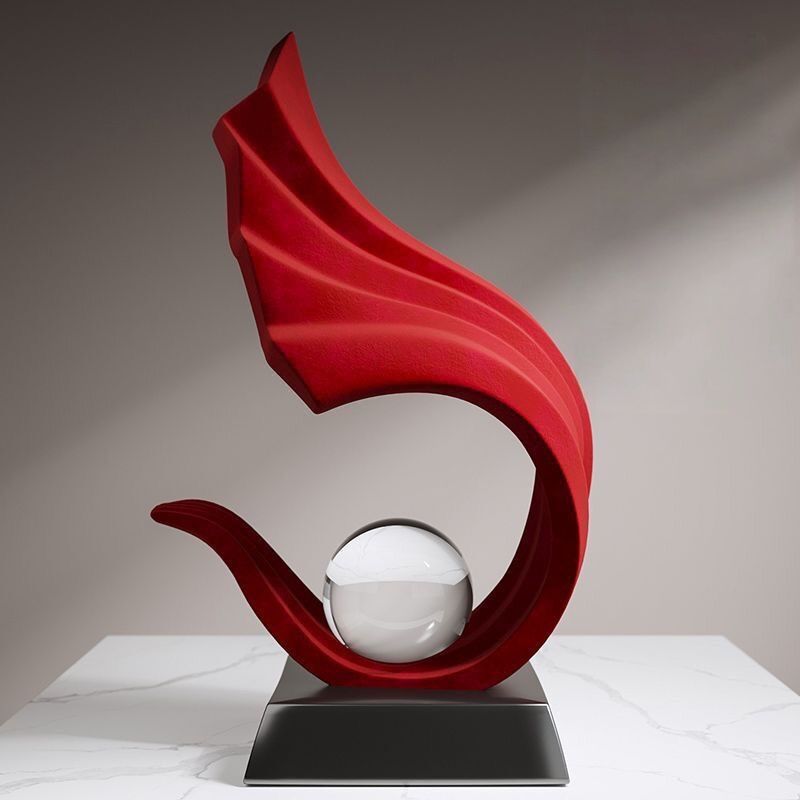 Crystal Ball Resin Sculpture F - Home Office Furniture Sets 评论和价格