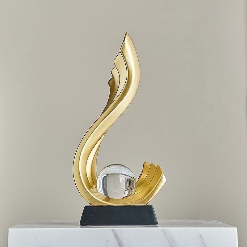 Crystal Ball Resin Sculpture F - Home Office Furniture Sets 评论和价格