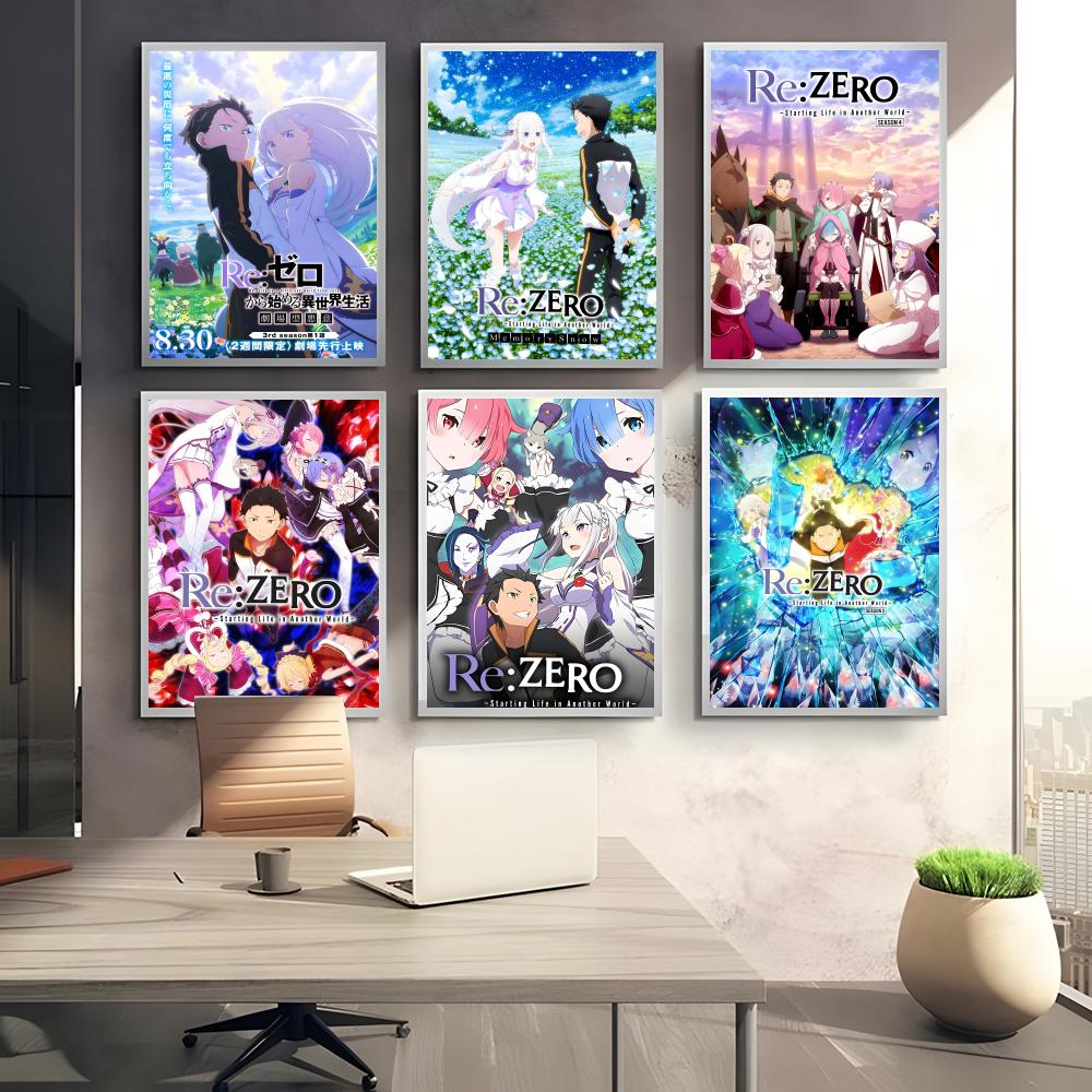Anime R-Re Zero Poster Perfect - Home Office Wallpaper 评论和价格