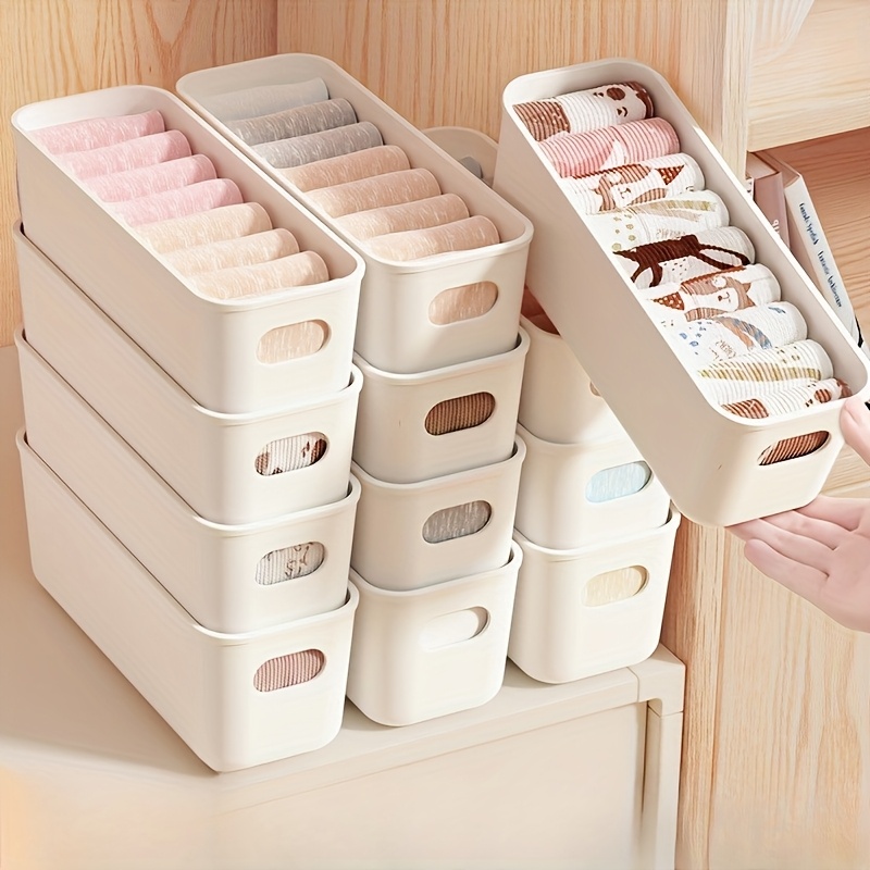 4pcs White Plastic Storage Box - Home Office Furniture Sets 评论和价格