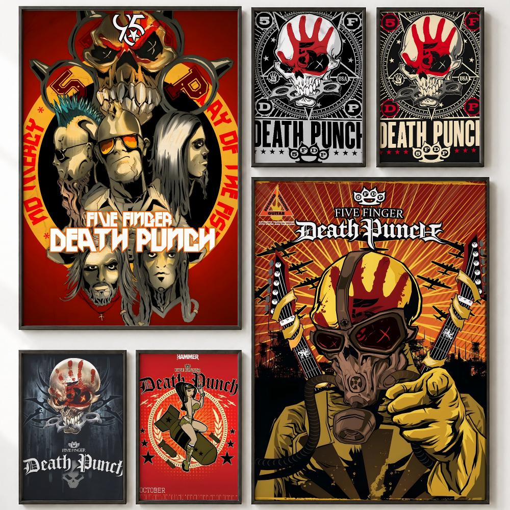 Five Finger Death Punch Poster - Home Office Wallpaper 评论和价格