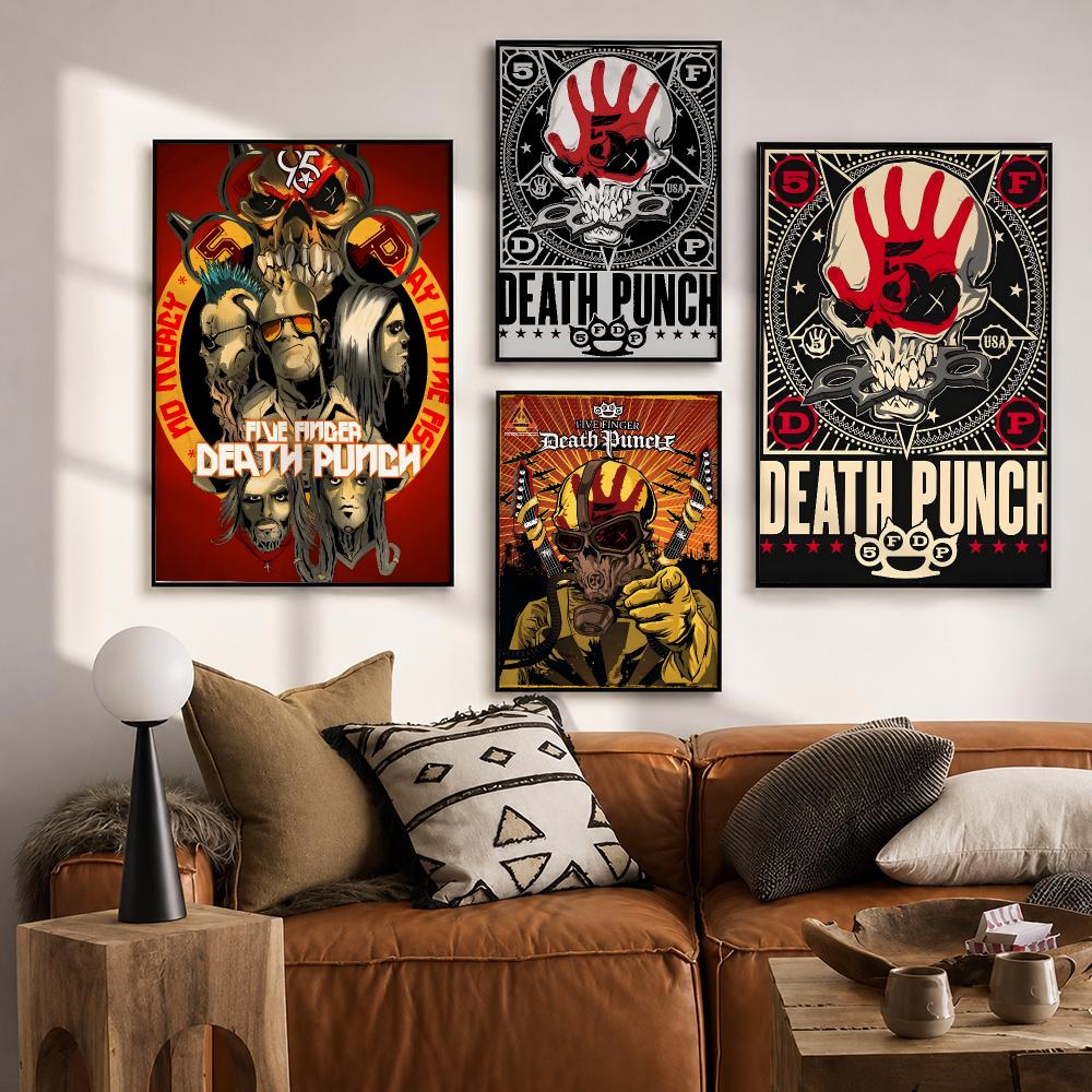 Five Finger Death Punch Poster - Home Office Wallpaper 评论和价格