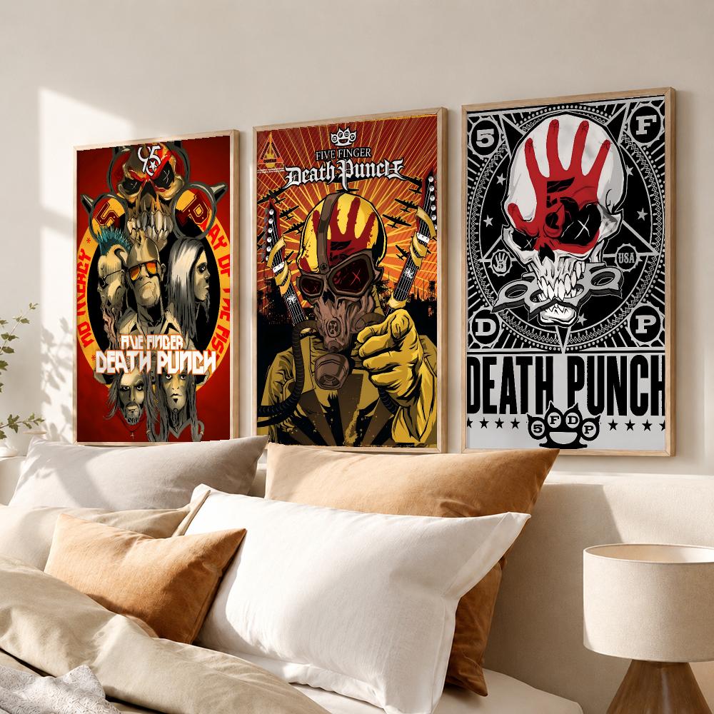 Five Finger Death Punch Poster - Home Office Wallpaper 评论和价格