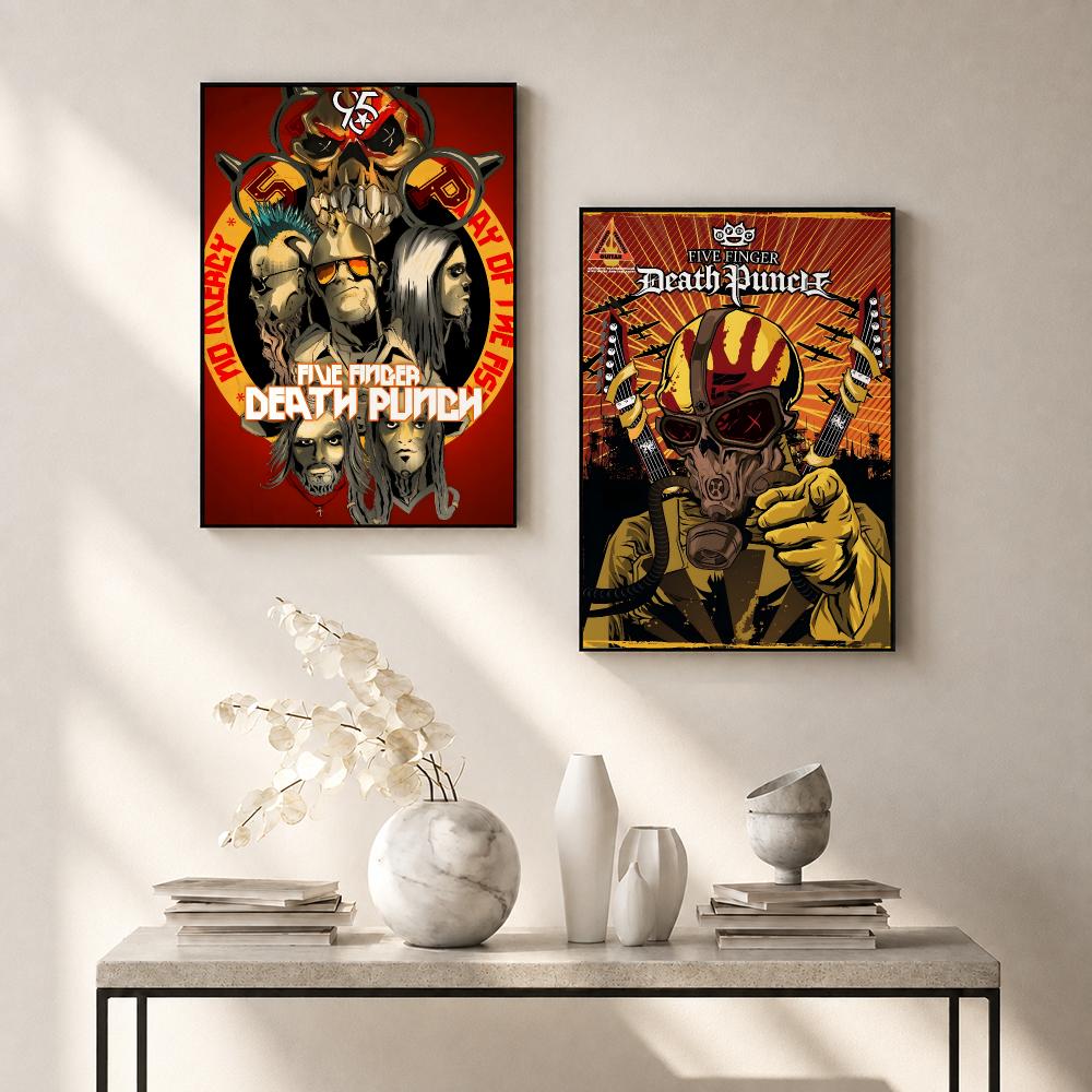 Five Finger Death Punch Poster - Home Office Wallpaper 评论和价格