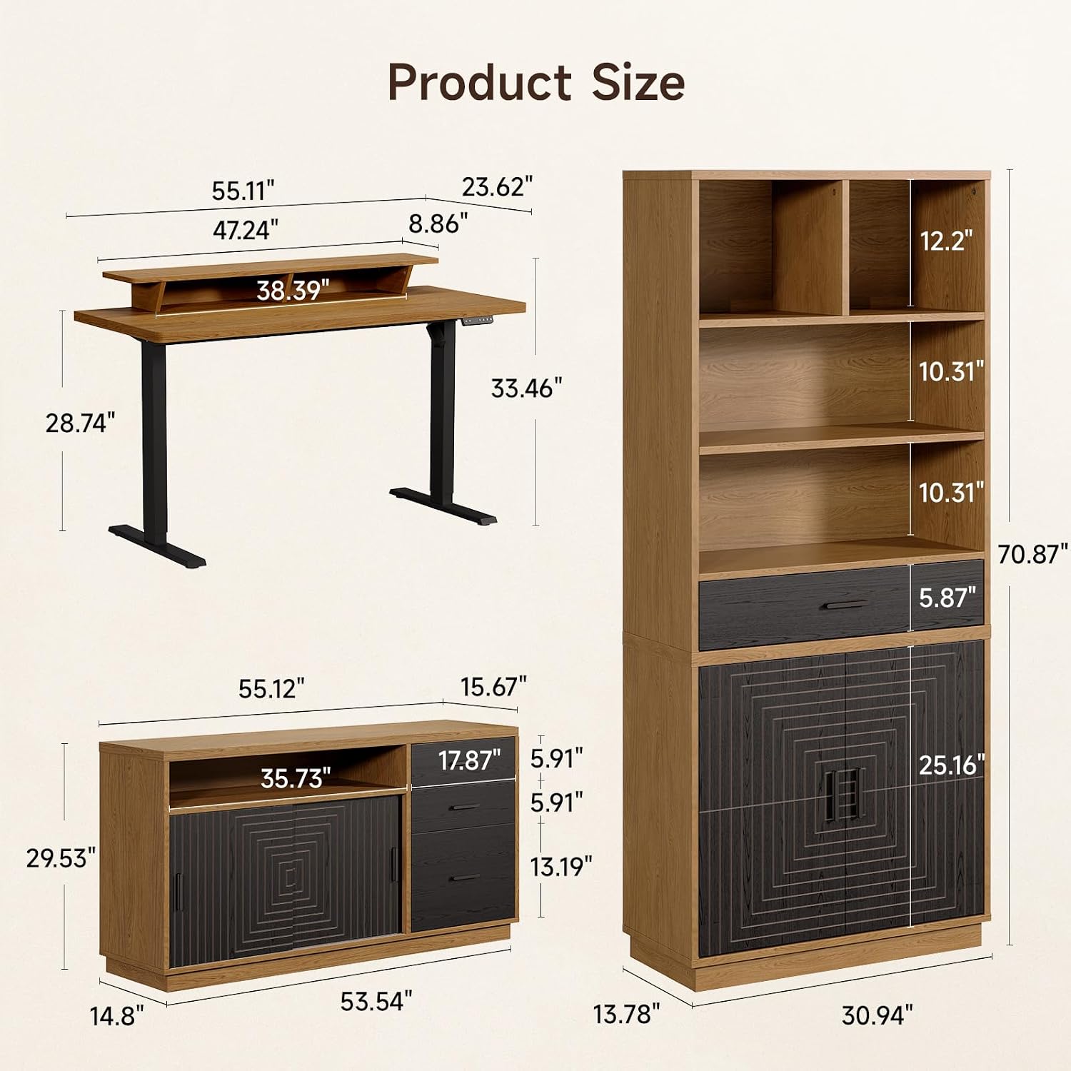 Modern Executive Desk & Table  - Home Office Furniture Sets 评论和价格