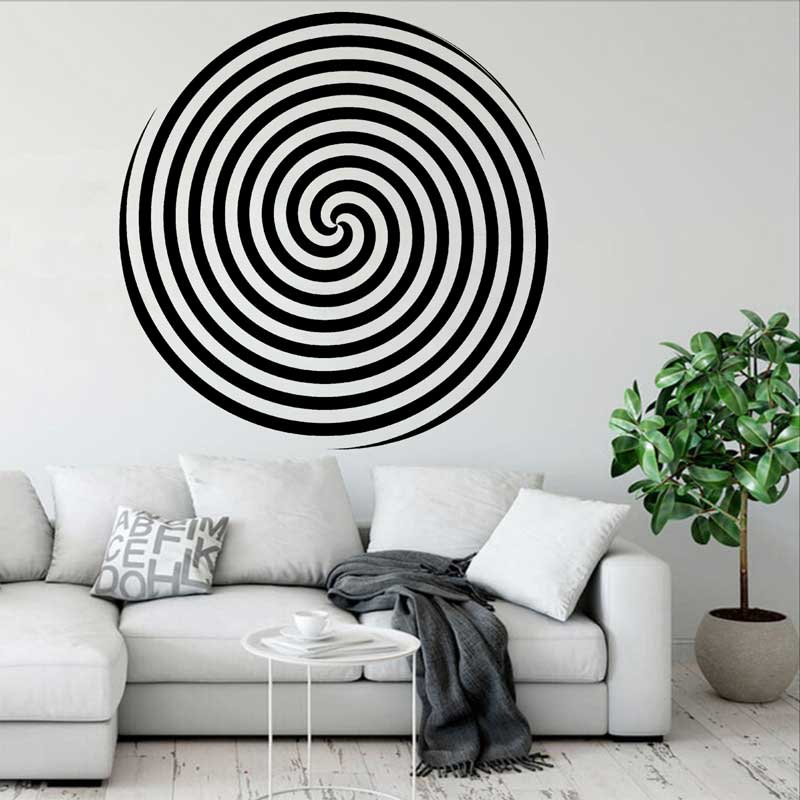 Circle Design Spiral Vision Wa - Home Office Wallpaper 评论和价格