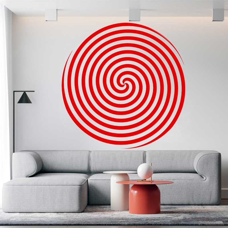 Circle Design Spiral Vision Wa - Home Office Wallpaper 评论和价格