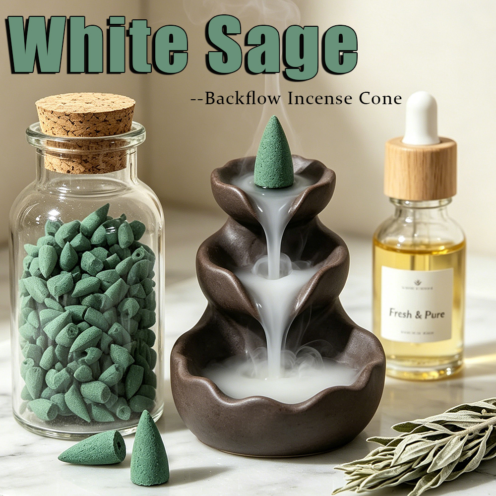 White Sage Scented Backflow In - Home Office Guest Room 评论和价格