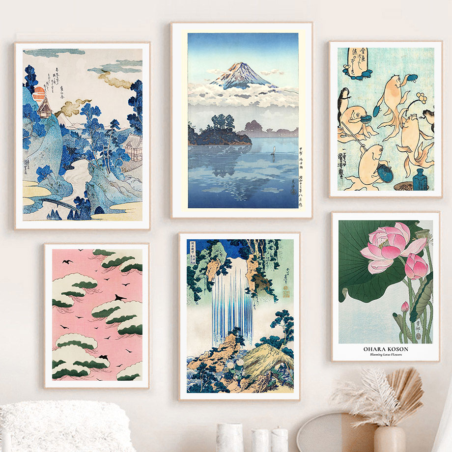Hokusai Ohara Koson Japanese A - Home Office Guest Room 评论和价格