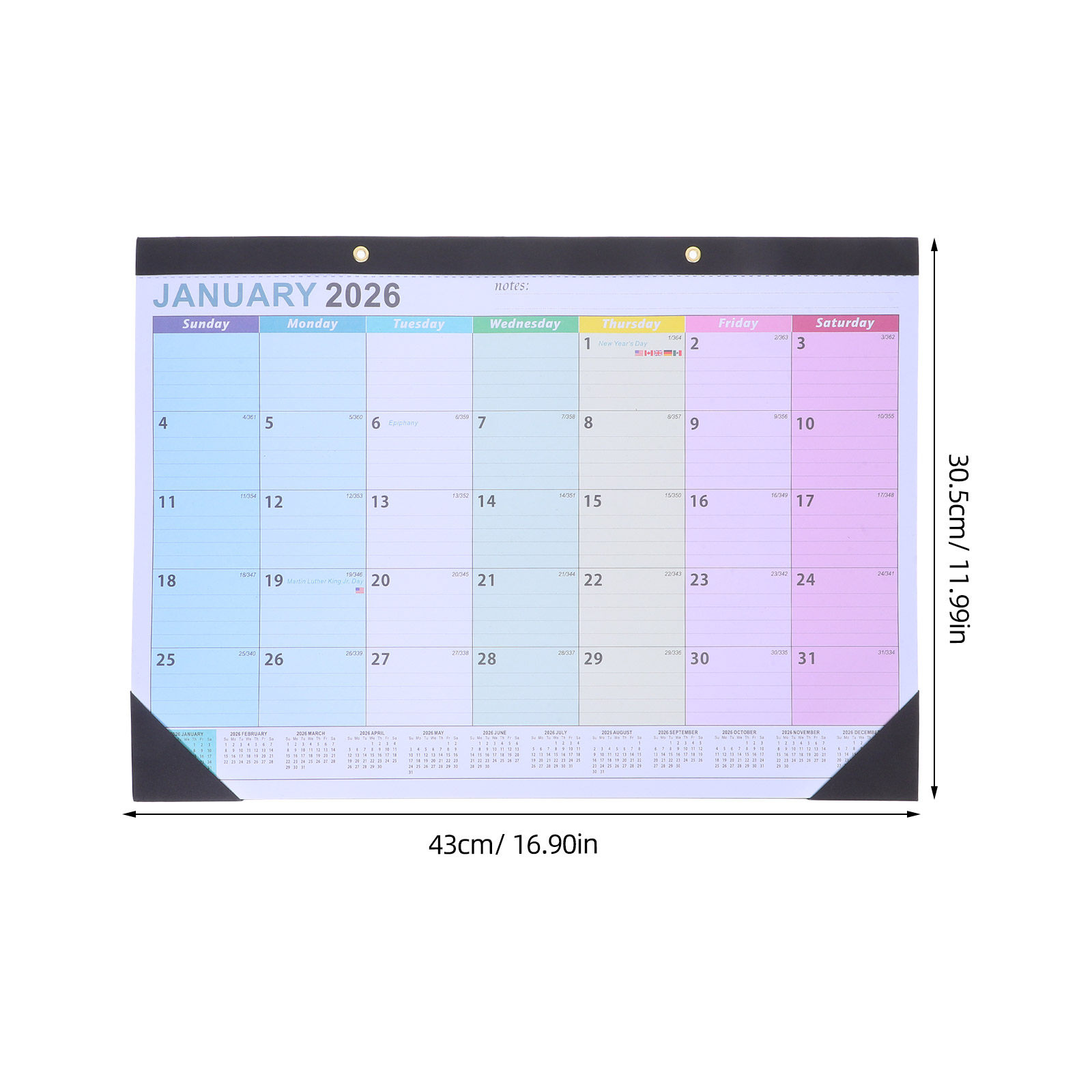 Wall Calendar 2026 18-Month Ha - English Home Office 评论和价格