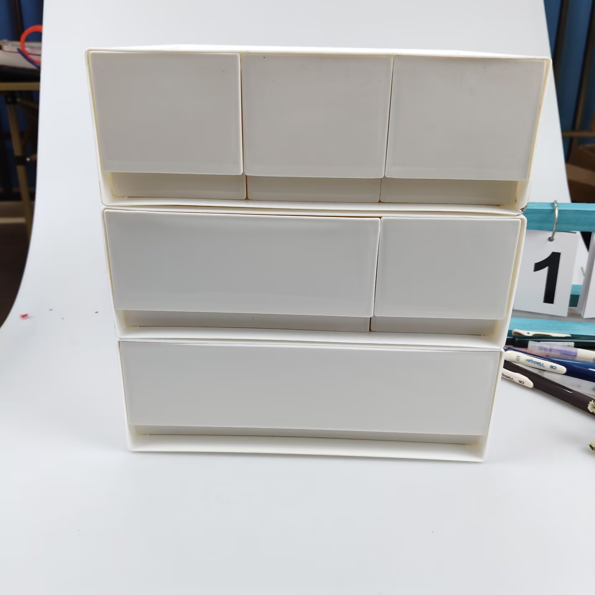 Desktop Storage Box, Drawer, C - Home Office Furniture Sets 评论和价格