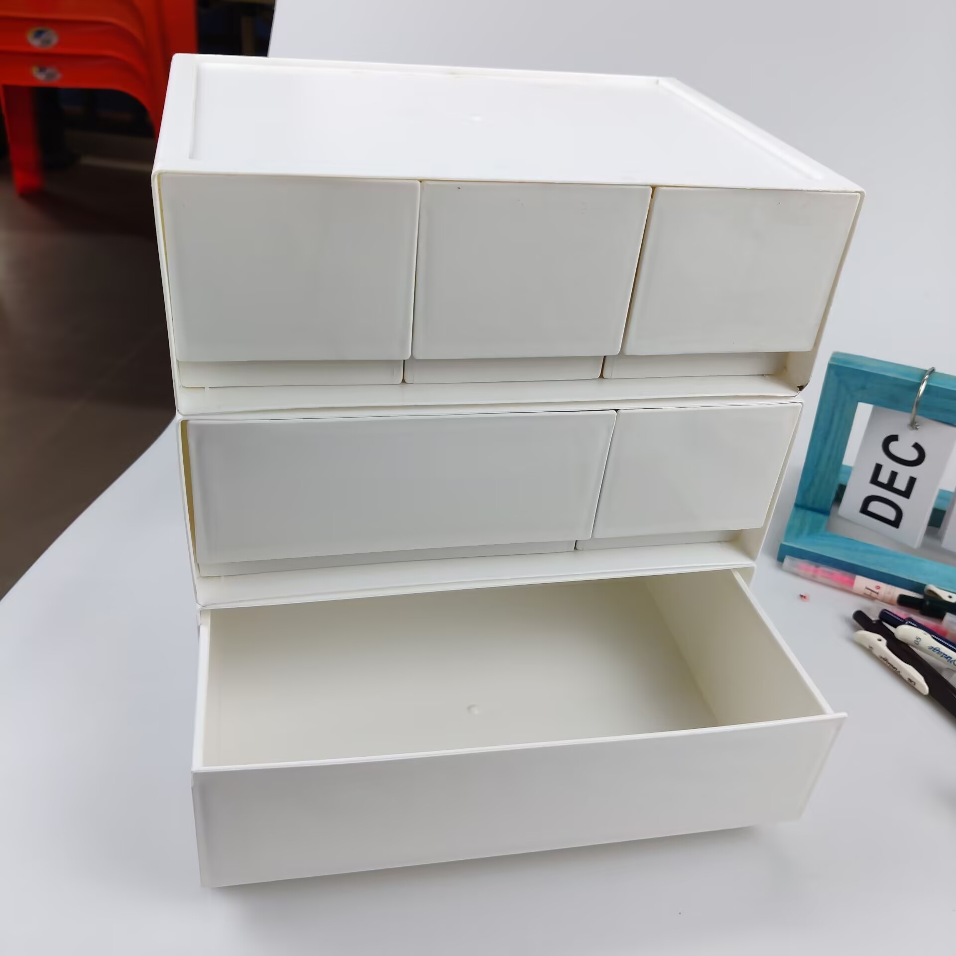 Desktop Storage Box, Drawer, C - Home Office Furniture Sets 评论和价格