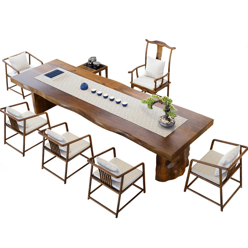 New Chinese solid wood tea tab - Home Office Guest Room 评论和价格
