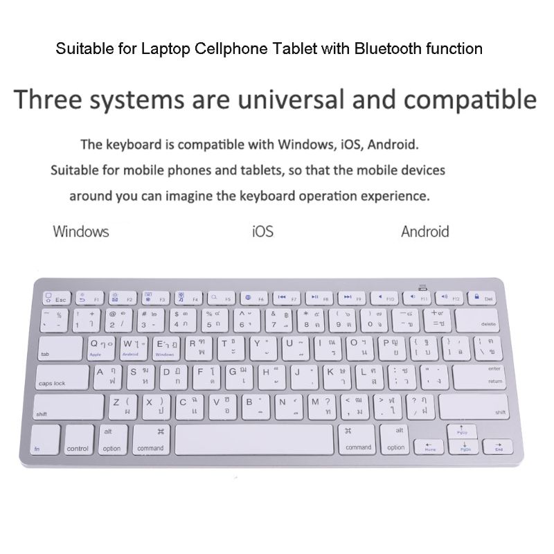 78-key Thai Wireless Keyboard  - English Home Office 评论和价格