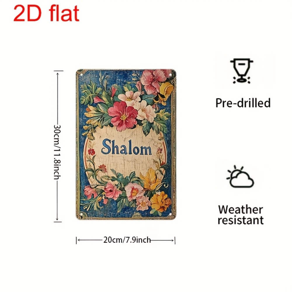 CIFBUY Vintage Floral Shalom A - Home Office For 评论和价格