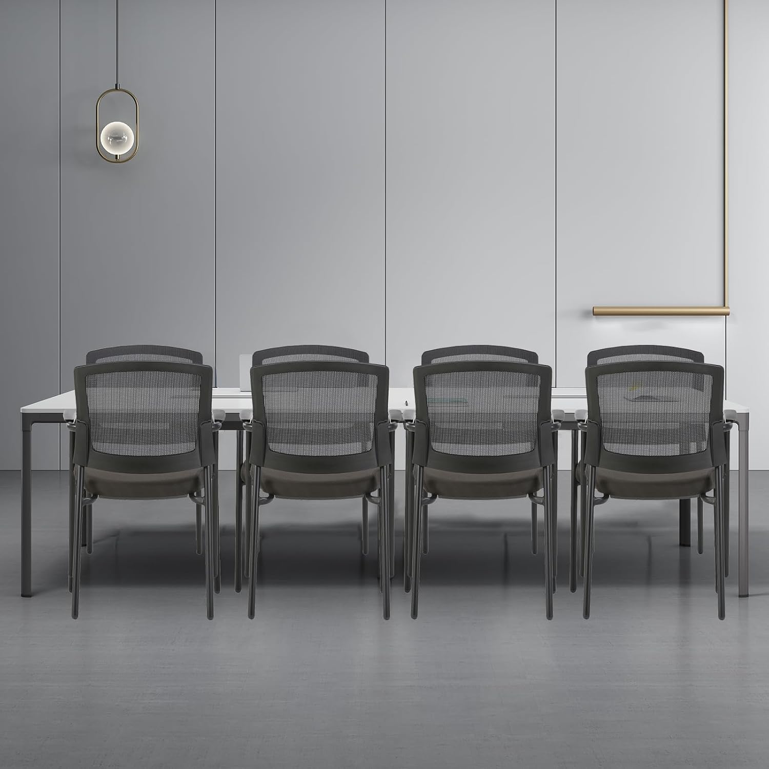 Black Stacking Chairs Stackabl - Home Office Guest Room 评论和价格